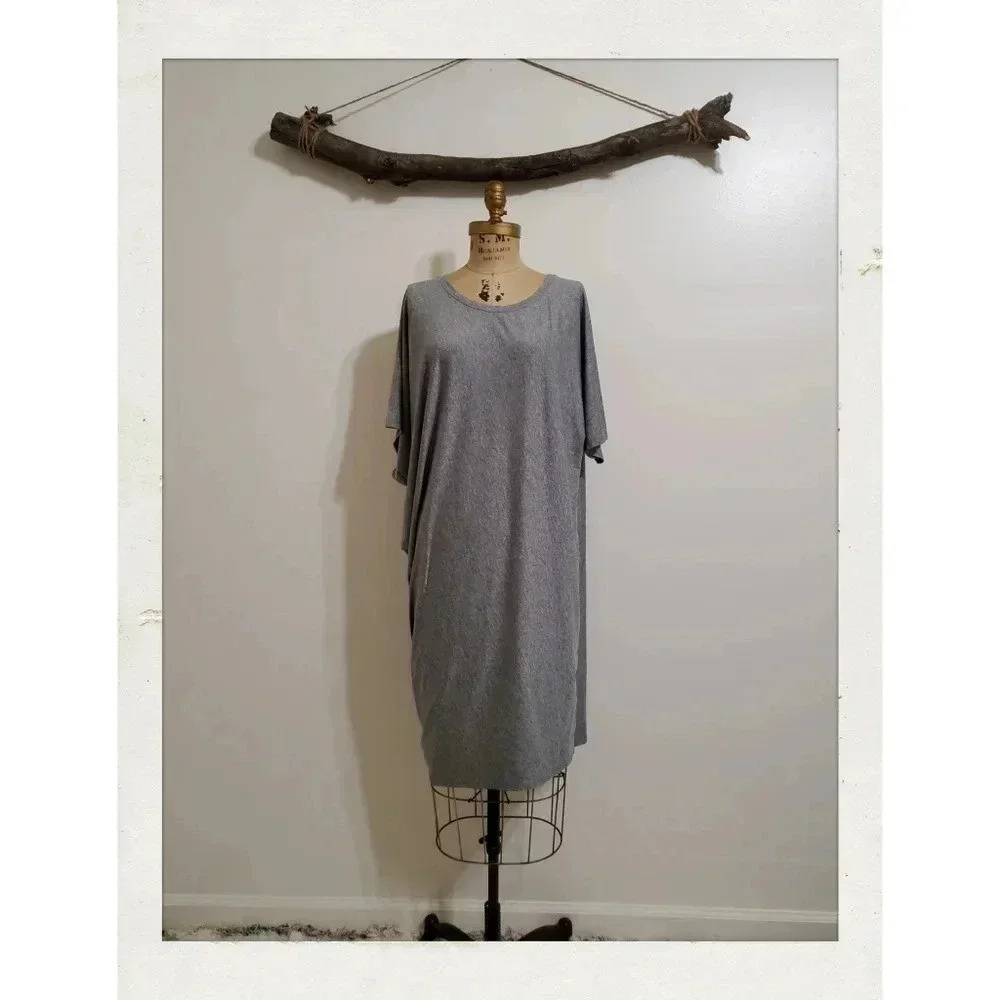 Athleta | Grey Batwing Loose Top T-Shirt Coverup Tunic Small Dress